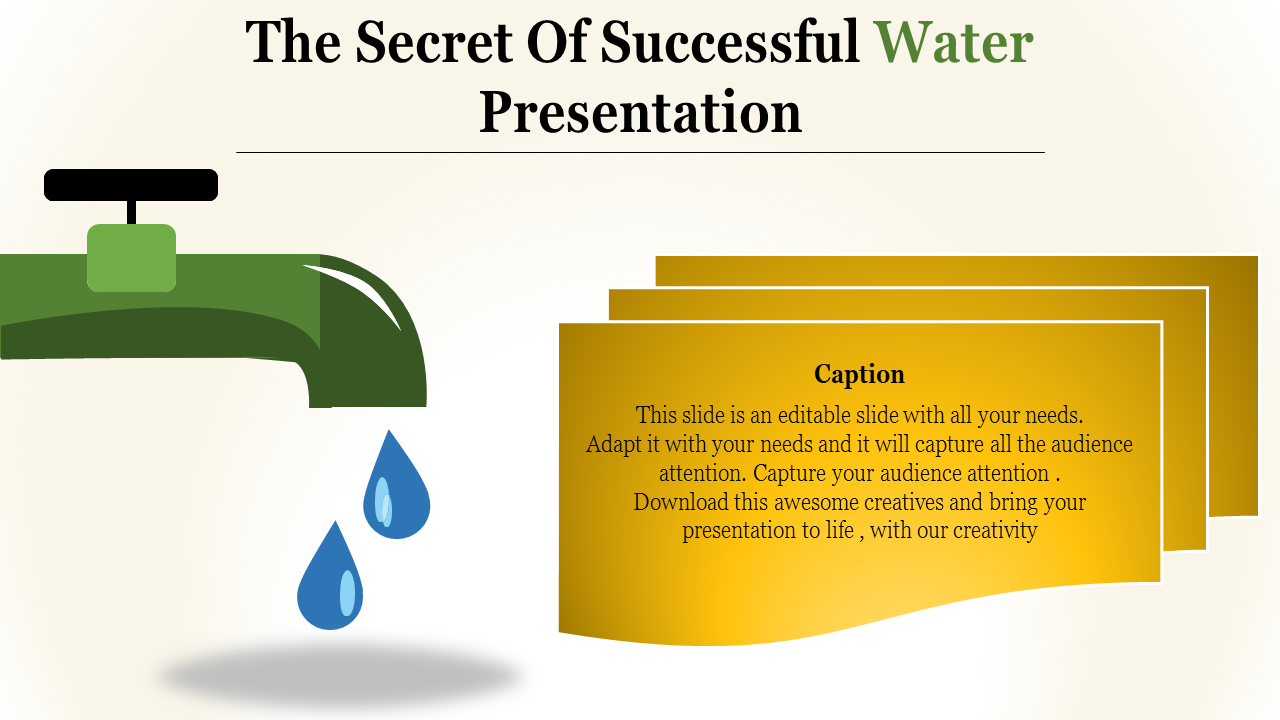 Free - Get Water Presentation Template and Google Slides Themes